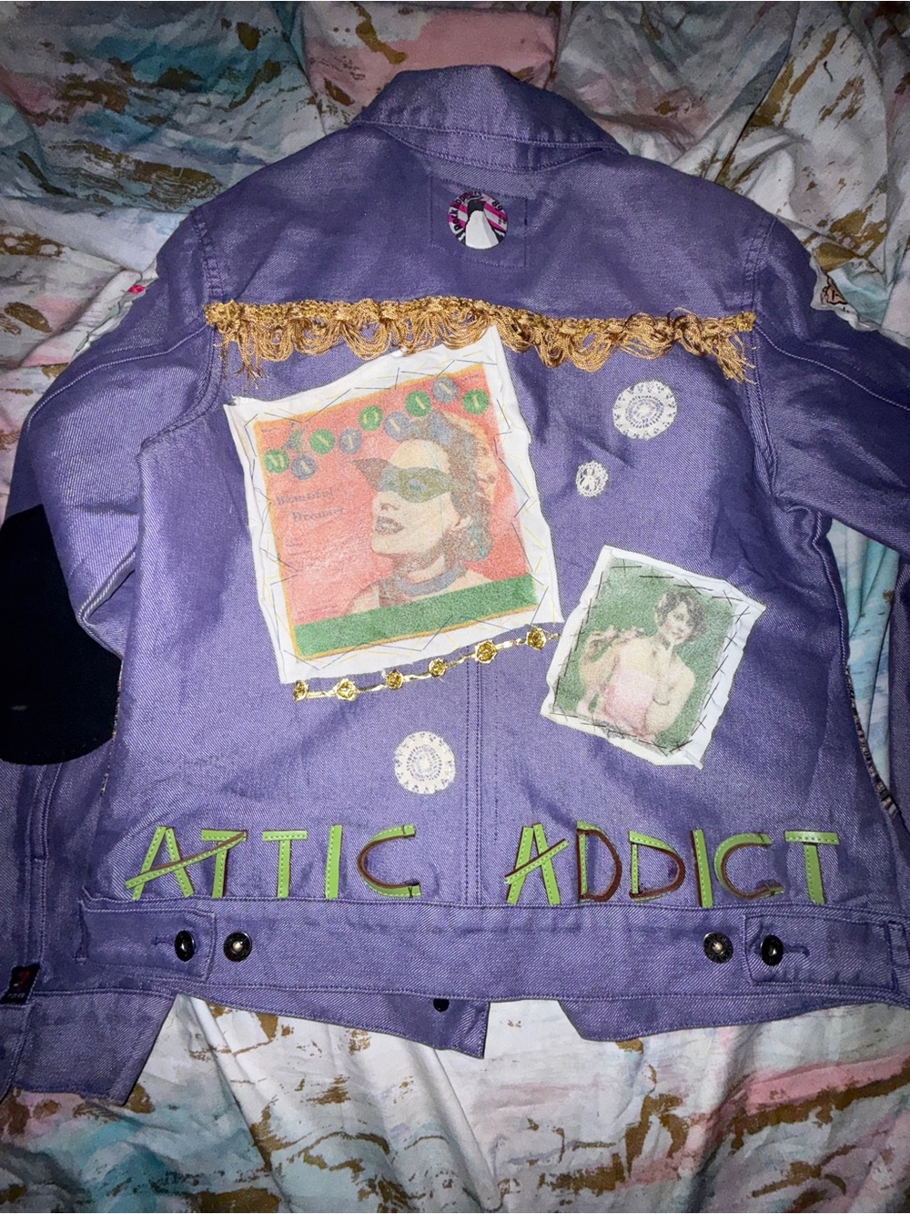Guess USA Purple denim custom by Marion G Nuernberg - Picture 8 of 15